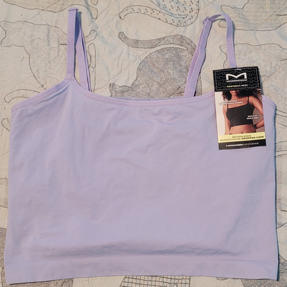 Lavender Seamless Bralette With Built In Bra XL
